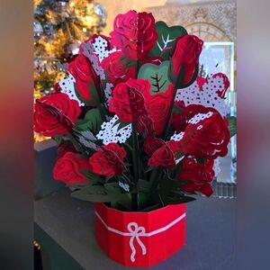 ✨️Giant Pop-Up Card | Grand Bouquet Paper Flower Valentine's Day Greeti…